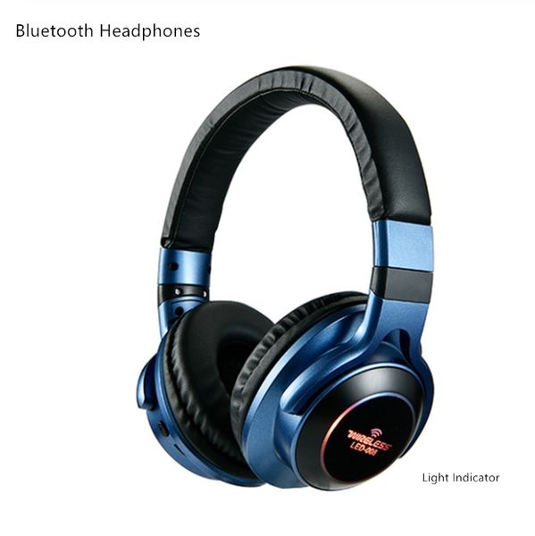 

led light wireless headphones flash word soft big earmuff earphone 3d stereo headset 4 colors support tf card fm 3.5mm aux