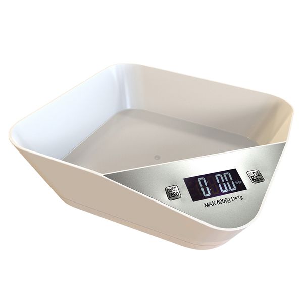 

bowl lcd display digital puppy mini kitchen scale portable durable food weighing