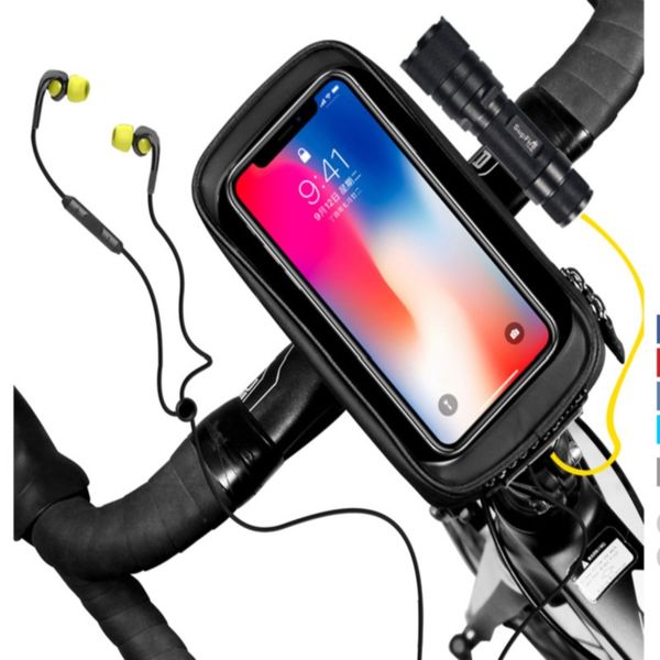 

bike bag hard case handlebar bag touch screen mobile phone waterproof mountain bike front beam road riding car