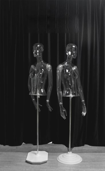 

slim transparent mannequin women slim clear model customized, Khaki