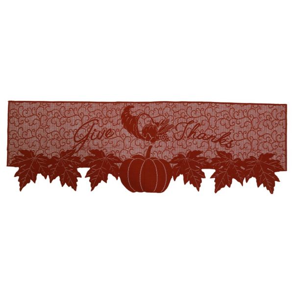 

thanksgiving pumpkin fireplace scarf thanksgiving lace mantel cover for festive party home decoration 2020 new