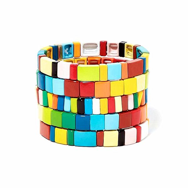 

boho enamel bracelets gifts for women braslet regalos para hombre avatar the last airbender bracelet femme 2020 bizuteria, Black