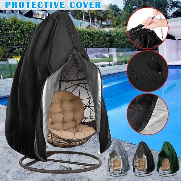 

Hanging Swing Chair Cover Water-resistant Rattan Egg Seat Protect Cover Outdoor Garden Patio L9 #2