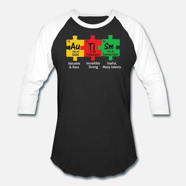 

аутизм периодической таблицы аутизм awareness тенниска мужчины дизайн футболка crew neck сплошного цвет cute дышащей весна осень прохладная
