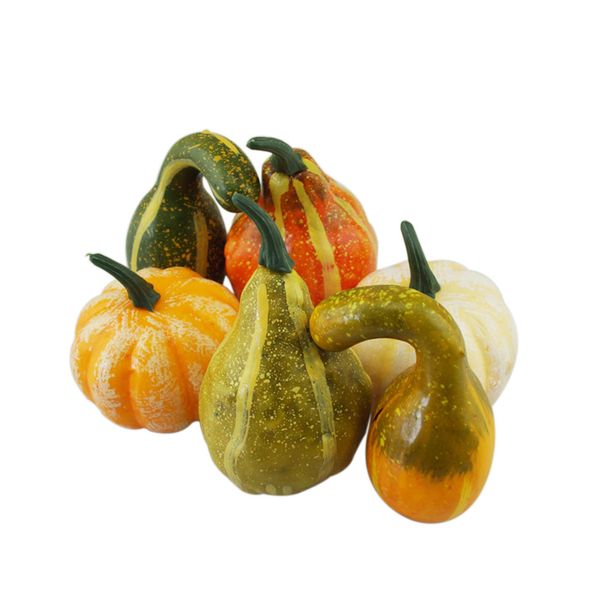

home decor vegetable prop fake artificial pumpkin set foam halloween fruit fall