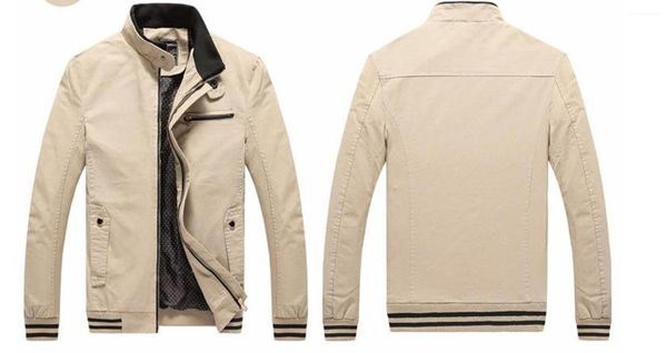 

stand collar jackets spring autumn 19ss slim fit jacket coats long sleeved jacket mens, Black;brown