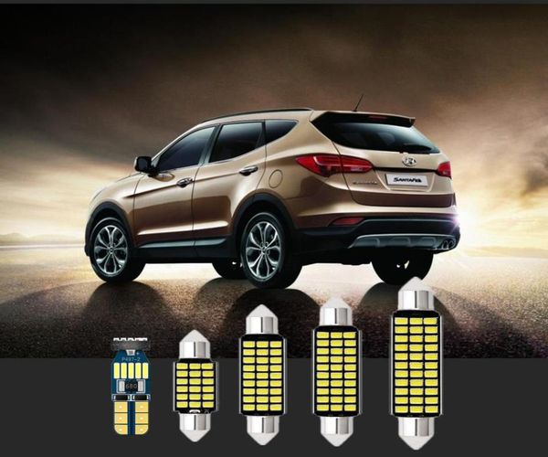 

6pcs white led car reading light t10 & 31mm for equus accent elantra entourage genesis imax ix35 tucson 1990-2020