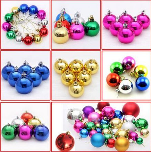 

24pcs 8cm christmas tree xmas balls decorations baubles party wedding ornament plastic christmas balls xmas