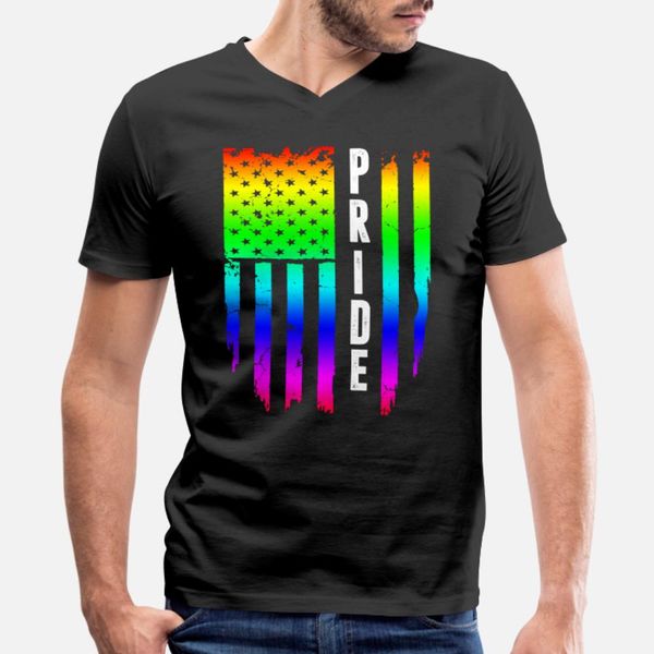

gay pride rainbow american flag t shirt men customized short sleeve o neck formal anti-wrinkle new fashion spring autumn vintage shirt
