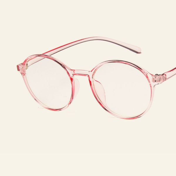 

2020 new trend retro round glasses frame korean fashion hundred with myopia flat mirror student art glasses frame, Black