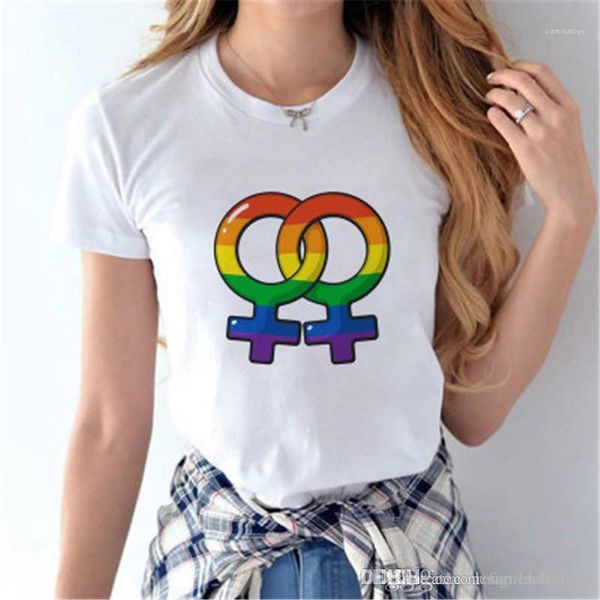 

tshirts лето с коротким рукавом o шеи 3d printed женские топы мода женский тройники lgbt дизайнер женщин, White