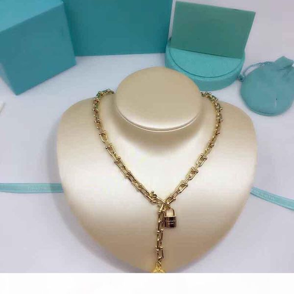 

2020 padlock style for women necklace and bracelet wedding jewelry gift drop shipping ps7022, Silver
