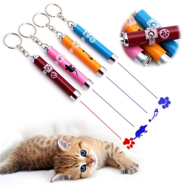 

cat toys portable creative pet toy pointer led laser funny interactive kitten training light pen red with bright animation mouse