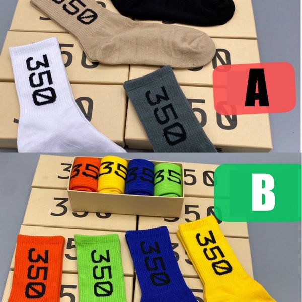 

mens high socks 20fw mens casual sock fashion letters embroidery haute couture wholesale 2 sets in stock lll20853, Black