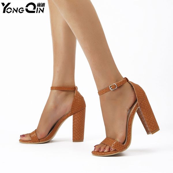 

summer new thick high-heeled sandals women pumps shoes, Black