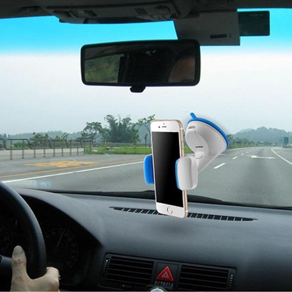 

cgjxs360 degree rotating car windshield mount phone holder stands portable car holder for iphone x 7 plus gps car mobile phone holder stands