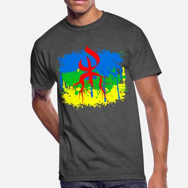 

amazigh флаг t shirt men дизайнер 100% хлопок s-3xl отдыха интересный смешной spring прохладный рубашки