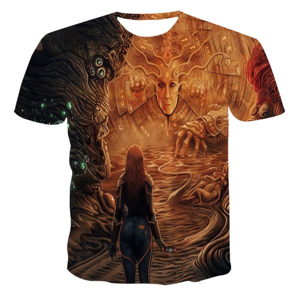 

new creativity skull print the 3d print shirts comics hentai funny men clothing