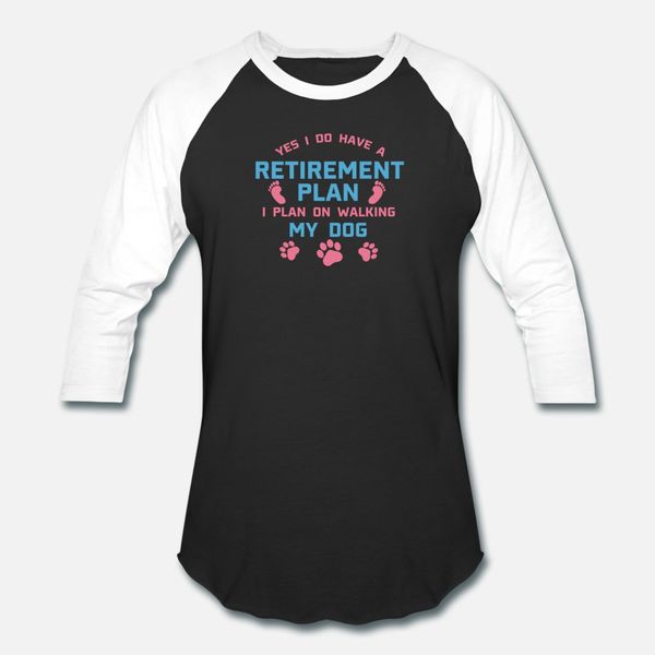 

dog walker gift yes i do have a retirement plan t shirt men printing 100% cotton round neck letter graphic breathable summer pictures shirt