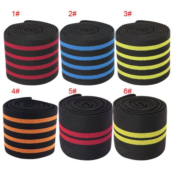 

gym sports elastic knee wraps men's weight lifting bandage straps guard pads new, Black;gray