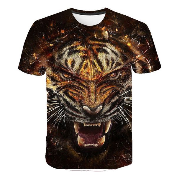 

other animals tiger punk print diy customization 3d print shirts aesthetic aesthetic funny men clothing
