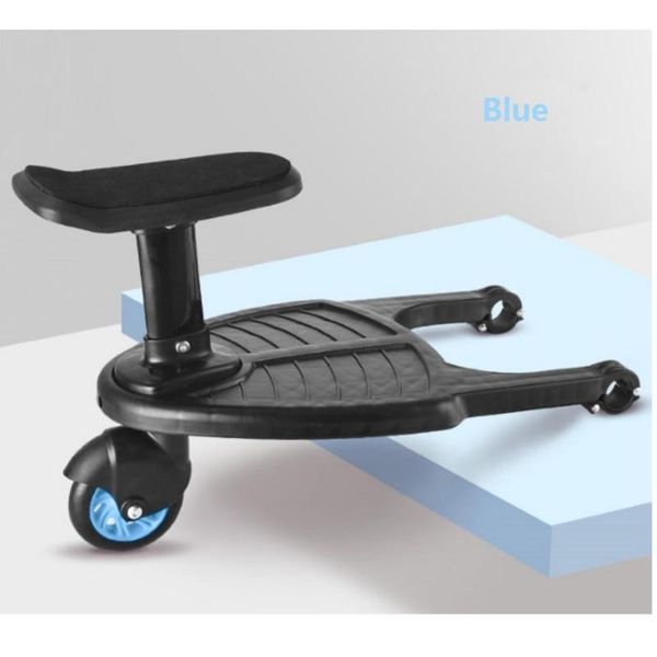

kids stroller buggy board w/ seat pram pushchair twin child wheeled board plate