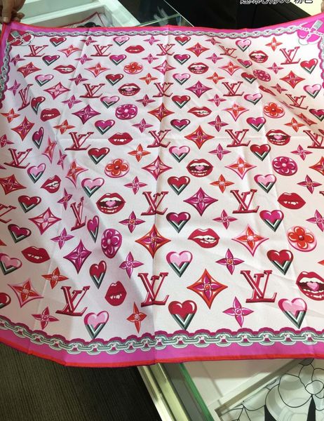 

2020 fashion accessories women scarf silk scarves square towel poec sjdu, Blue;gray