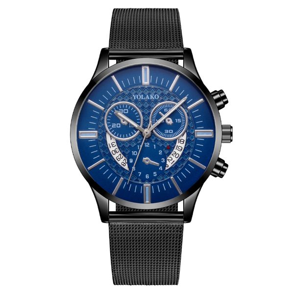 

new arrivals timelimited designers foreign trade selling selling european and american fashion three eyes sixpin calendar mens wat, Slivery;brown