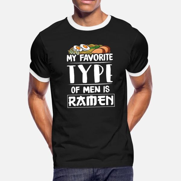 

мой любимый тип мужчин ramen т рубашки мужчин designs с коротким рукавом s-xxxl свободное graphic повседневный весна осень новизна рубашку
