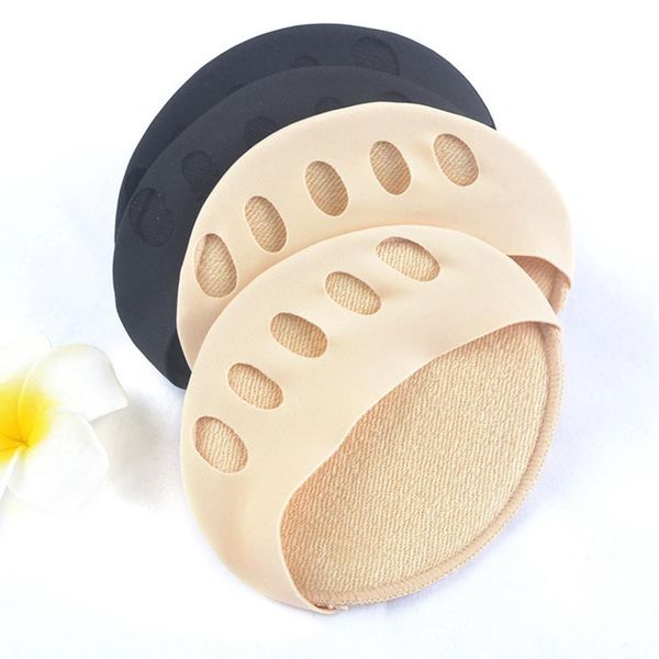 

2pcs women protection forefoot pads high heel foot cushions forefoot anti-slip insole breathable shoes honeycomb fabric foot pad, White