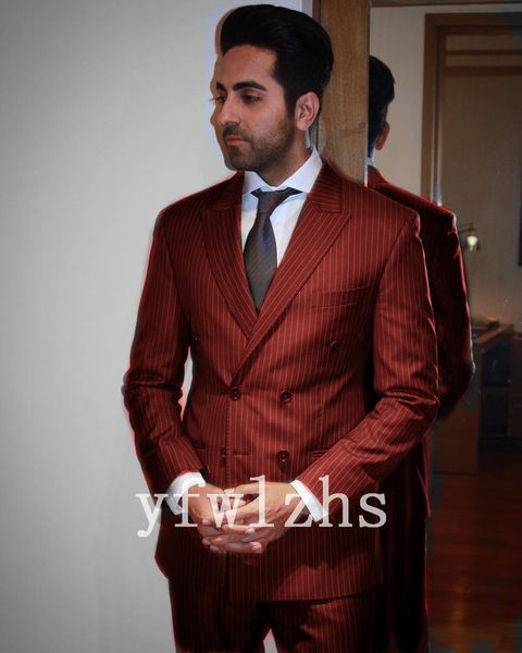 

handsome double-breasted groomsmen peak lapel groom tuxedos mens wedding dress man jacket blazer prom dinner suits (jacket+pants+tie)w180, Black;gray