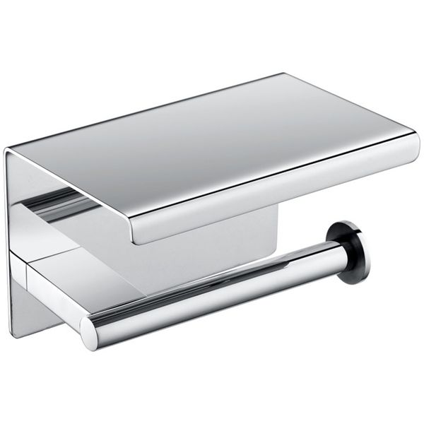 

phone storage towel rack paper holder stainless steel with shelf wall mount home