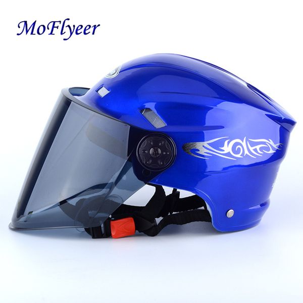 

moflyeer motorbike open face half helmet electric bicycle riding helmet motorcycle breathable sunscreen summer
