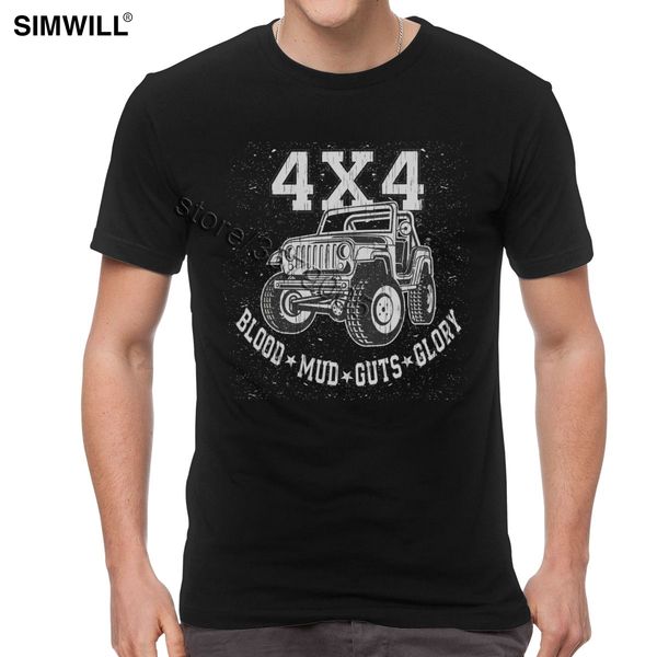 

4x4 truck tshirt blood mud guts and glory t-shirts men cotton shirts short sleeved round collar tees vintage t shirts oversize