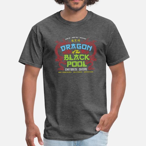 

dragon of the black pool t shirt men designing tee shirt round collar sunlight casual summer style letters shirt