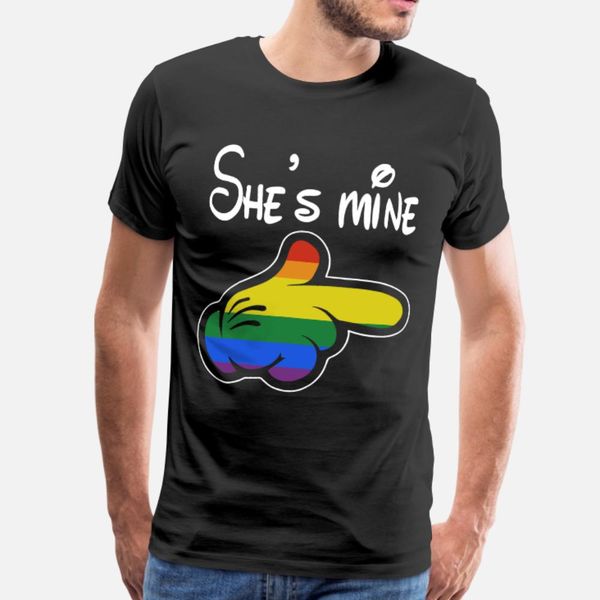 

she s mine t shirt men custom cotton o neck homme loose casual spring autumn letter shirt