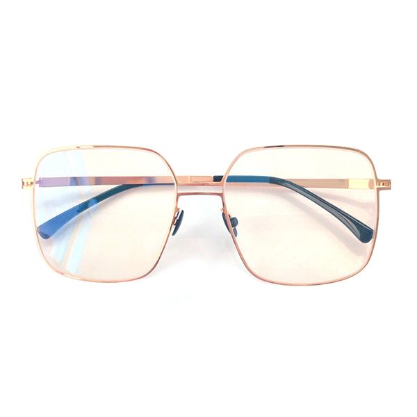 

oversize men optical glasses frame vintage brand designer square frame eyewear, Black
