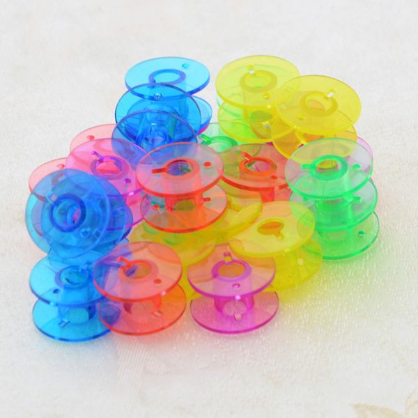 

25pcs/set or lots sewing machine accessories plastic bobbin convenient boxed plastic sewing bobbin 5 color household supply, Black