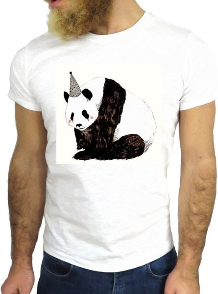 

men's lastest 2019 simple style panda fun cool vintage rock funny fashion cartoon nicedesign at shirt