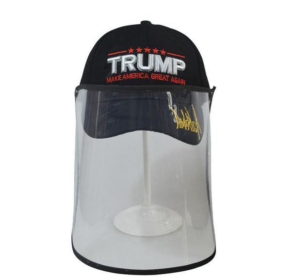 

baseball protective masks great 3d trump make cap hat mask shield removable face embroidery transparent outdoor again america hat hqnxi