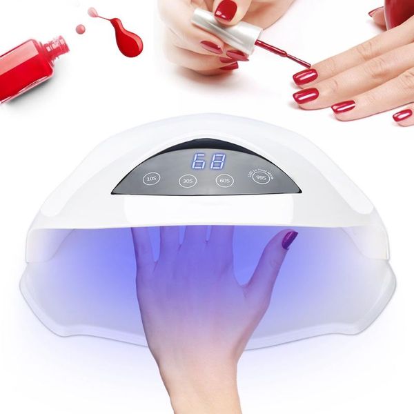 

nail dryers 2 types 72w uv led timing lcd display sensor for curing gel polish art tools