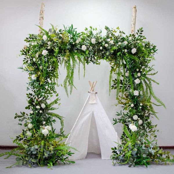 

decorative flowers & wreaths forest outdoor lawn wedding decoration silk flower simulation stage happiness arch props