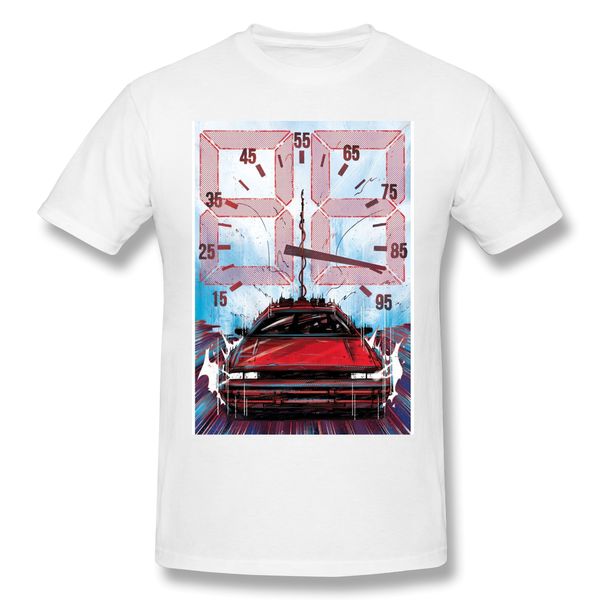 

back to the future trilogy men t-shirts cotton striking celebrate t shirts round collar clothing plus size ing