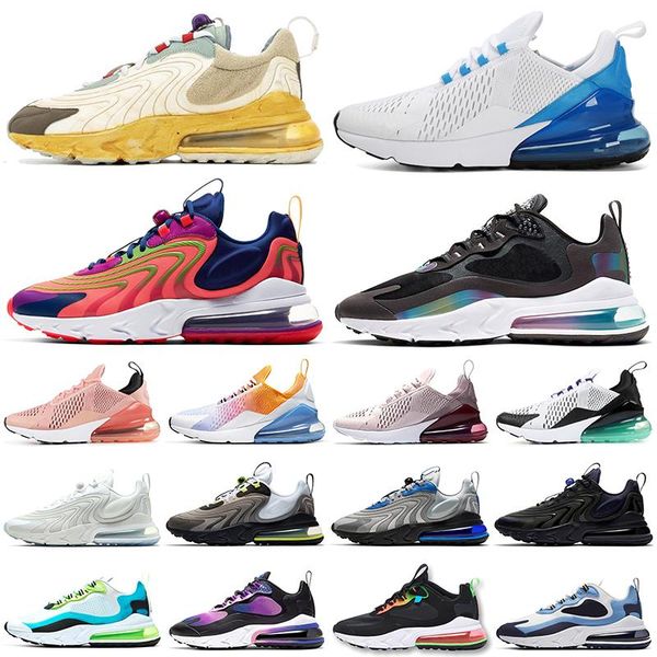 

270 react eng men women running shoes bauhaus aliens triple black white pn dust mens womens trainers outdoor sports sneakers runners