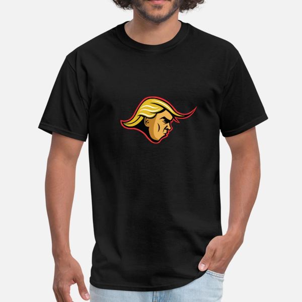 

trump sports logo t shirt men character short sleeve o neck unique graphic humor summer style leisure shirt