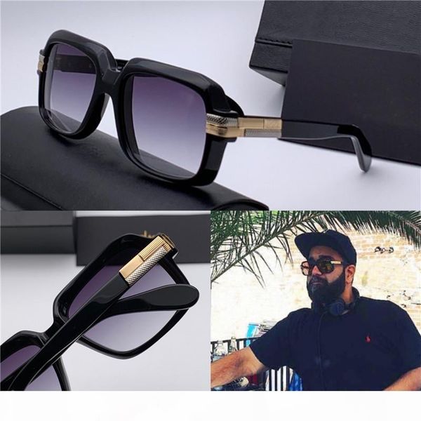

luxury designer sunglasses 607 square simple style classic vintage popular style selling uv400 protective glasses with box, White;black