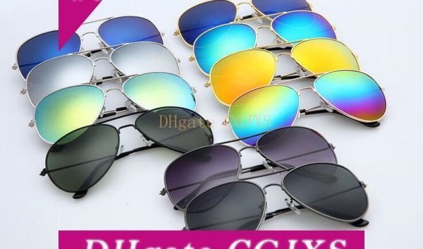 

Factory Wholesale Latest Fashion Classic Style Metal Frame Colored Mirror Men And Women Sun Sunglasses Fashion Accessories Glasses