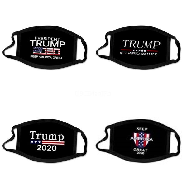 

trump masks anti-dust cotton woman men fasion winter warm black us flag mask#389