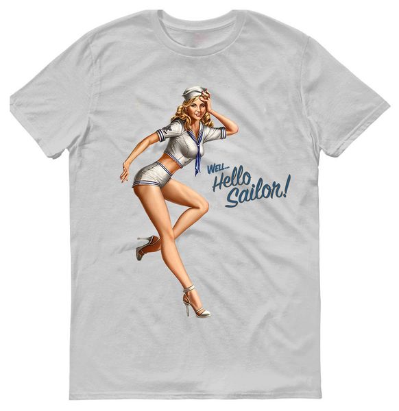 

new fashion summer pin up sailor, movie,100% cotton,men's t-shirt.,e0601 t-shirt