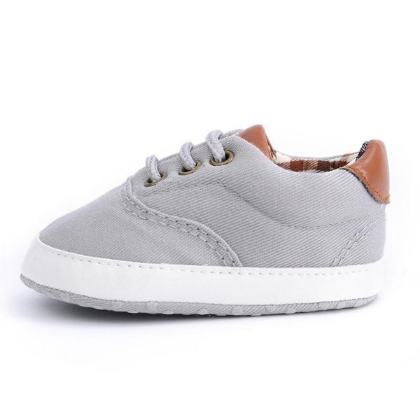 

spring and autumn new solid color casual lace-up soft bottom baby canvas shoes baby shoes toddler 0-1 years old